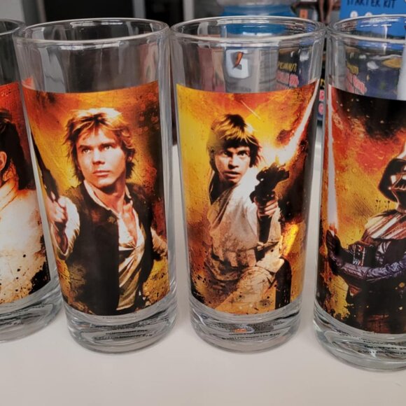 Vandor Star Wars 4 Pc 10 oz Glass Set - Picture 1 of 12